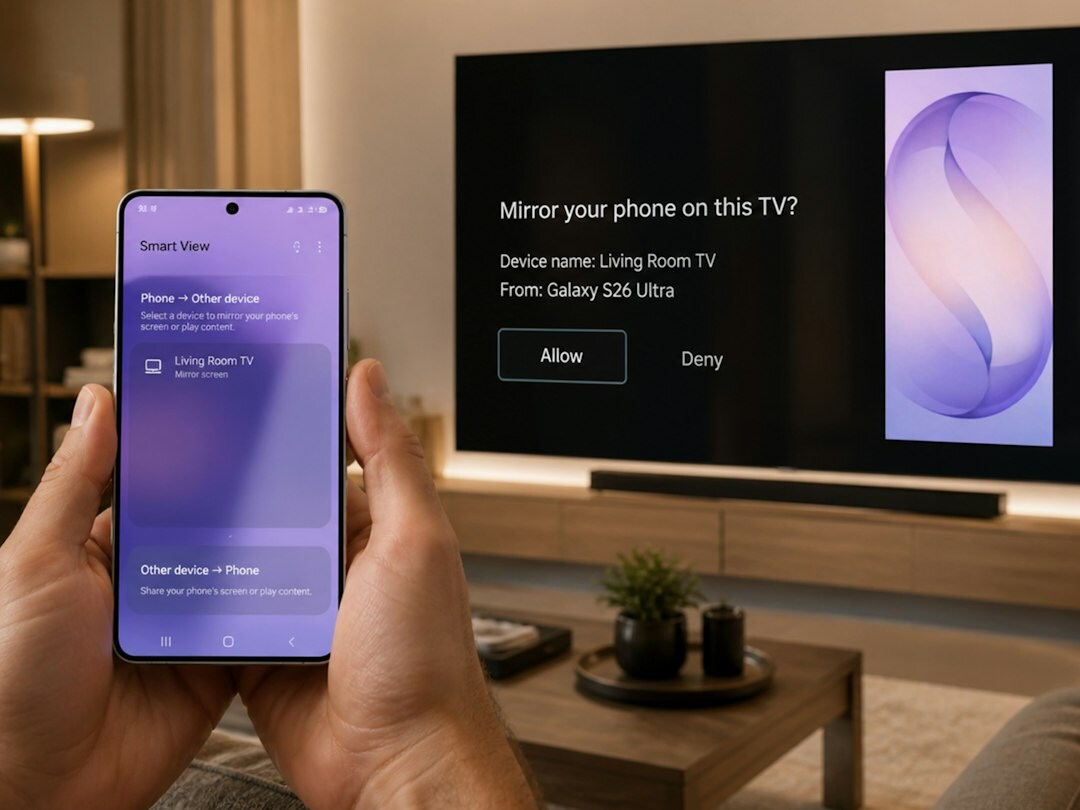 Woman scrolling through streaming platform choices on a smart TV interface